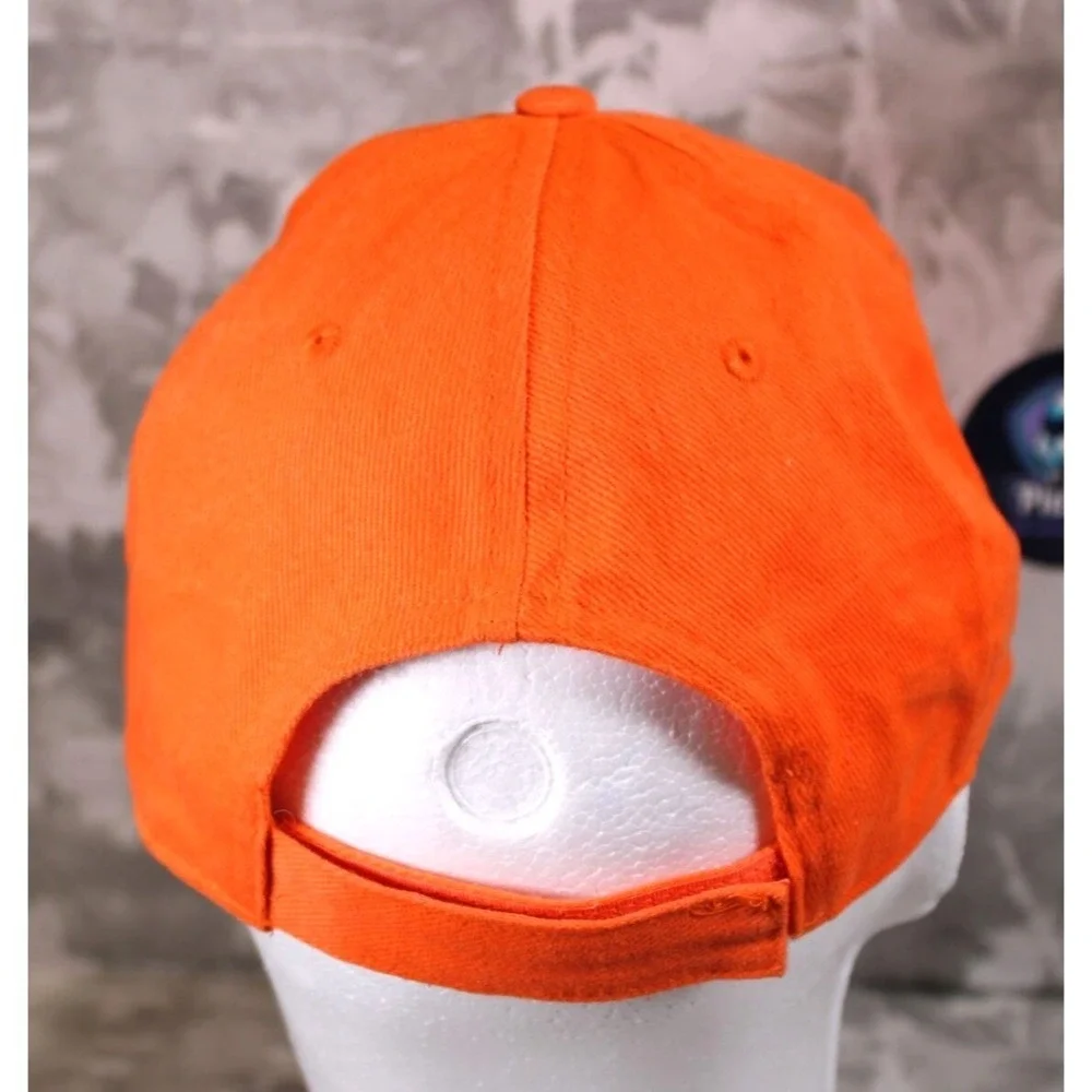 CLEMSON TIGERS Spell Out Hat Cap Orange Tiger Paw Logo Cobra Adjustable StrapBac